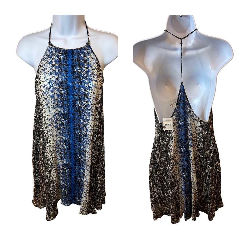 NWT FREE PEOPLE FLOWY TANK HIGH NECK PATTERNED NWT FREE PEOPLE FLOWY TANK